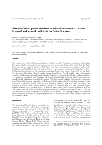 Relation of Desert Pupfish Abundance to Selected Environmental Variables