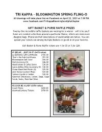 Spring Fiing-O Raffle Descriptions.Docx