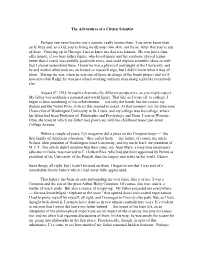 The Adventures of a Citizen Scientist