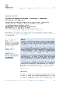 The Biological Control of Parthenium Hysterophorus L. in Pakistan: Status Quo and Future Prospects