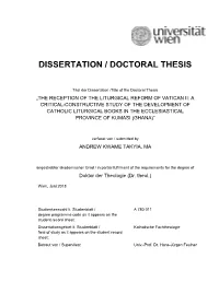Dissertation / Doctoral Thesis