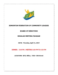 Edmonton Federation of Community Leagues Board