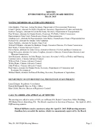 May 20, 2015 EQB Meeting Minutes Page 1 MINUTES