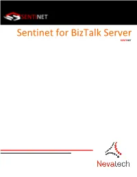Sentinet for Biztalk Server SENTINET SENTINET Sentinet for Biztalk Server 1