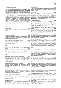 Trichopterological Literature This List Is Informative Which Means