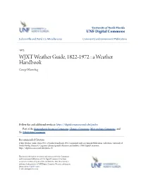 WJXT Weather Guide, 1822-1972 : a Weather Handbook George Winterling