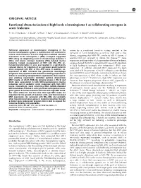 Functional Characterization of High Levels of Meningioma 1 As Collaborating Oncogene in Acute Leukemia