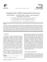 Imaging the Surface of Mercury Using Ground-Based Telescopes
