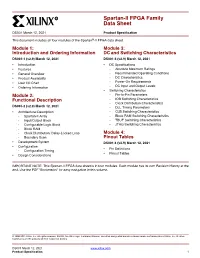 Spartan-II FPGA Family Data Sheet