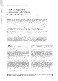 The CLP Regulation: Origin, Scope and Evolution