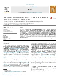 Alien Vascular Plants in Iceland: Diversity, Spatial Patterns, Temporal