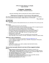 Computer Animation Prof