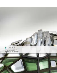 Navisworks® 2016 Supported File Formats