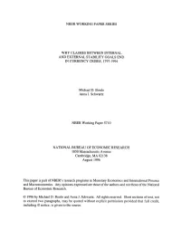 Nber Working Paper Series