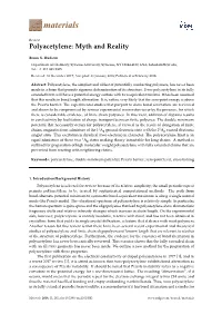 Polyacetylene: Myth and Reality