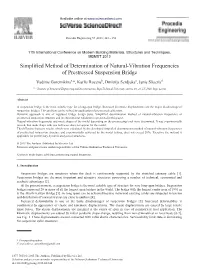 Simplified Method of Determination of Natural-Vibration Frequencies Of