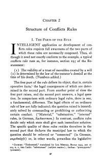 Structure of Conflicts Rules