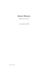Benno Werlen
