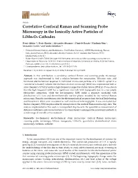 Correlative Confocal Raman and Scanning Probe Microscopy in the Ionically Active Particles of Limn2o4 Cathodes