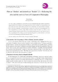 Plato As “Idealist” and Aristotle As “Realist” (?)—Reflecting the Idea and the Ousia in View of Comparative Philosophy