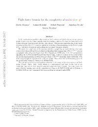 Tight Lower Bounds for the Complexity of Multicoloring