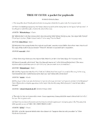 TREE of CLUES: a Packet for Popheads