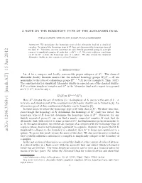 A Note on the Homotopy Type of the Alexander Dual