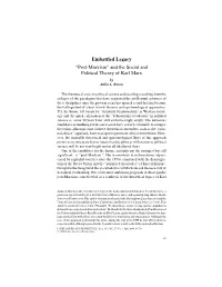 Embattled Legacy “Post-Marxism” and the Social and Political Theory of Karl Marx by Atilio A