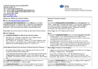 Wegbeschreibung Mit Öffentlichen Verkehrsmitteln Zum IFA/Approach