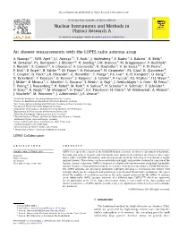 Air Shower Measurements with the LOPES Radio Antenna Array