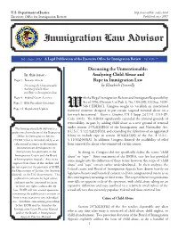 Analyzing Child Abuse and Rape in Immigration