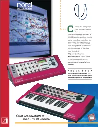 Clavia Nord Modular Brochure.Pdf