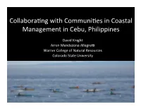 Collaborating with Communities in Coastal Management in Cebu