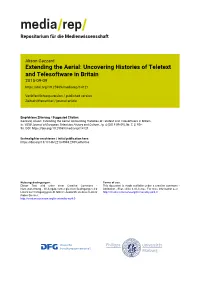 Extending the Aerial: Uncovering Histories of Teletext and Telesoftware in Britain 2015-09-09