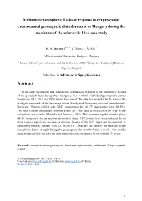 Midlatitude Ionospheric F2-Layer Response to Eruptive Solar Events