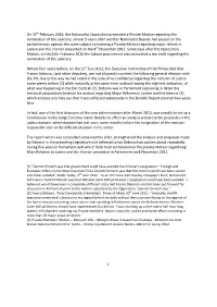 On 15Th February 2016, the Nationalist Opposition Presented A