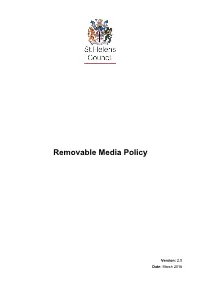 Removable Media Policy