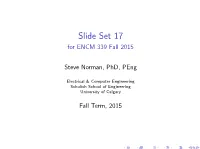 Slide Set 17 for ENCM 339 Fall 2015