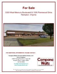 3300 W. Mercury Blvd. Hampton, VA