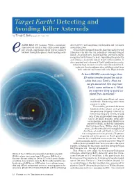 Detecting and Avoiding Killer Asteroids