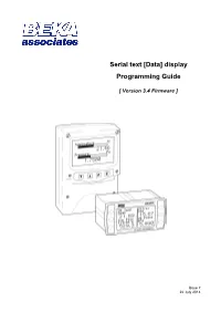 Display Programming Guide