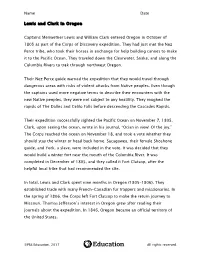 Lewis and Clark in Oregon Captains Meriwether Lewis