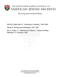 MS-603: Rabbi Marc H