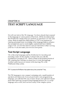 Test Script Language