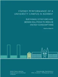 Energy Performance of a University Campus in Norway