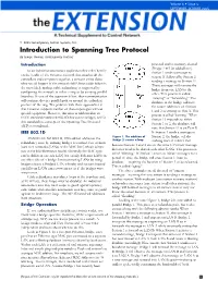 Introduction to Spanning Tree Protocol by George Thomas, Contemporary Controls
