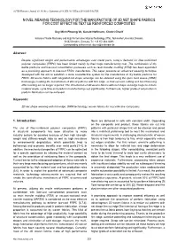 Novel Weaving Technology for the Manufacture of 2D Net Shape Fabrics for Cost Effective Textile Reinforced Composites