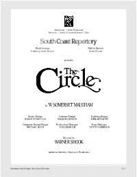 The Circle.’ Back Row, Left to Right, Travis Vaden, Dou- Glas Weston, Nancy Bell, John Hines, Rebecca Dines and John-David Keller