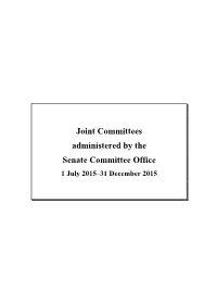 Work of Committees
