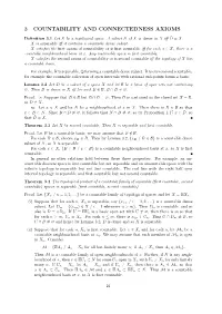 3 Countability and Connectedness Axioms